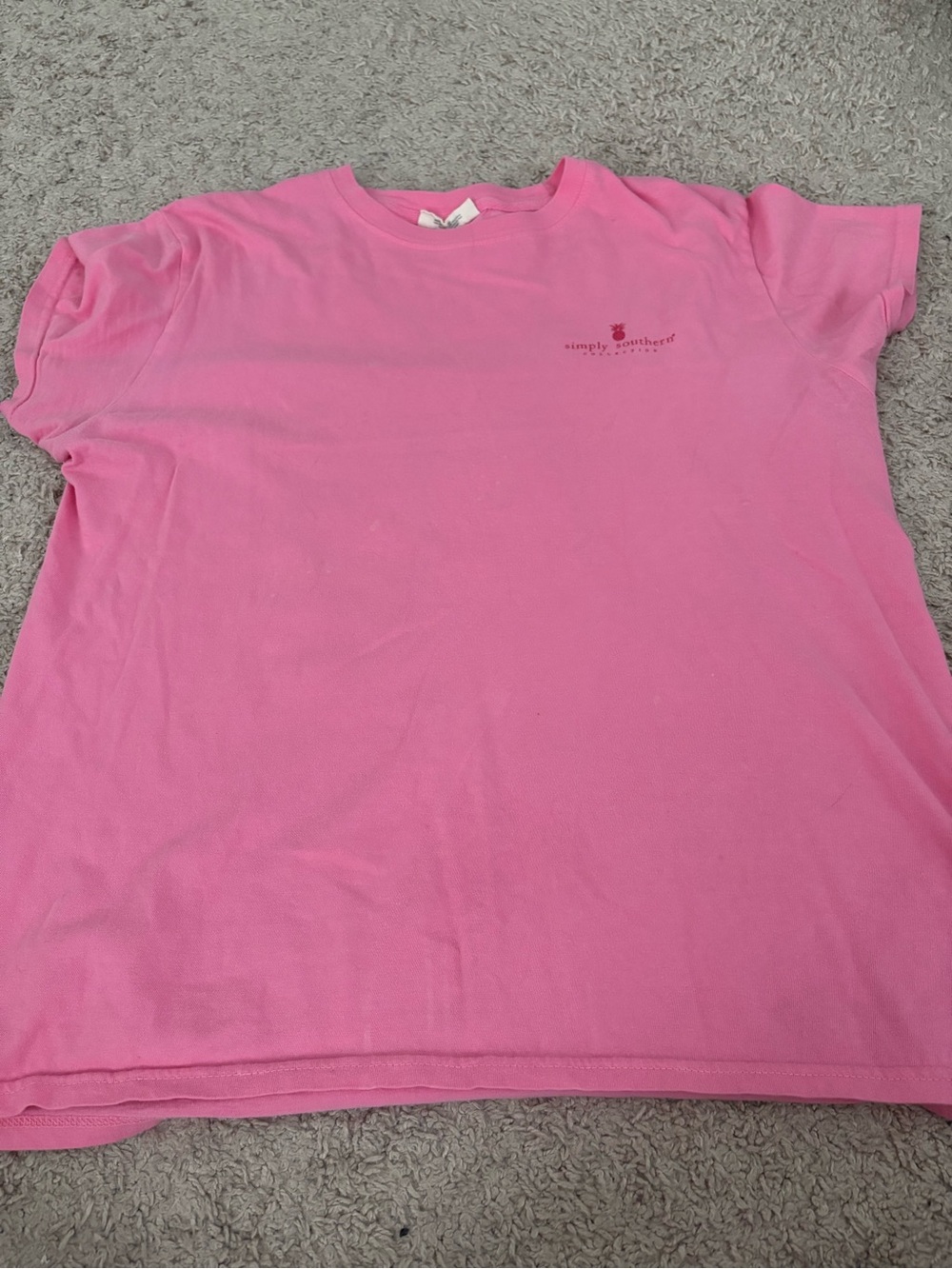 Simply Southern Bright Pink Kids Short Sleeve Tee